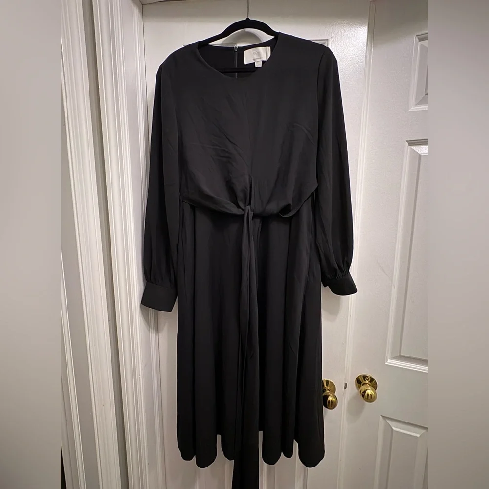 NWT BOSS Black Long Sleeve Dress - Picture 1 of 7